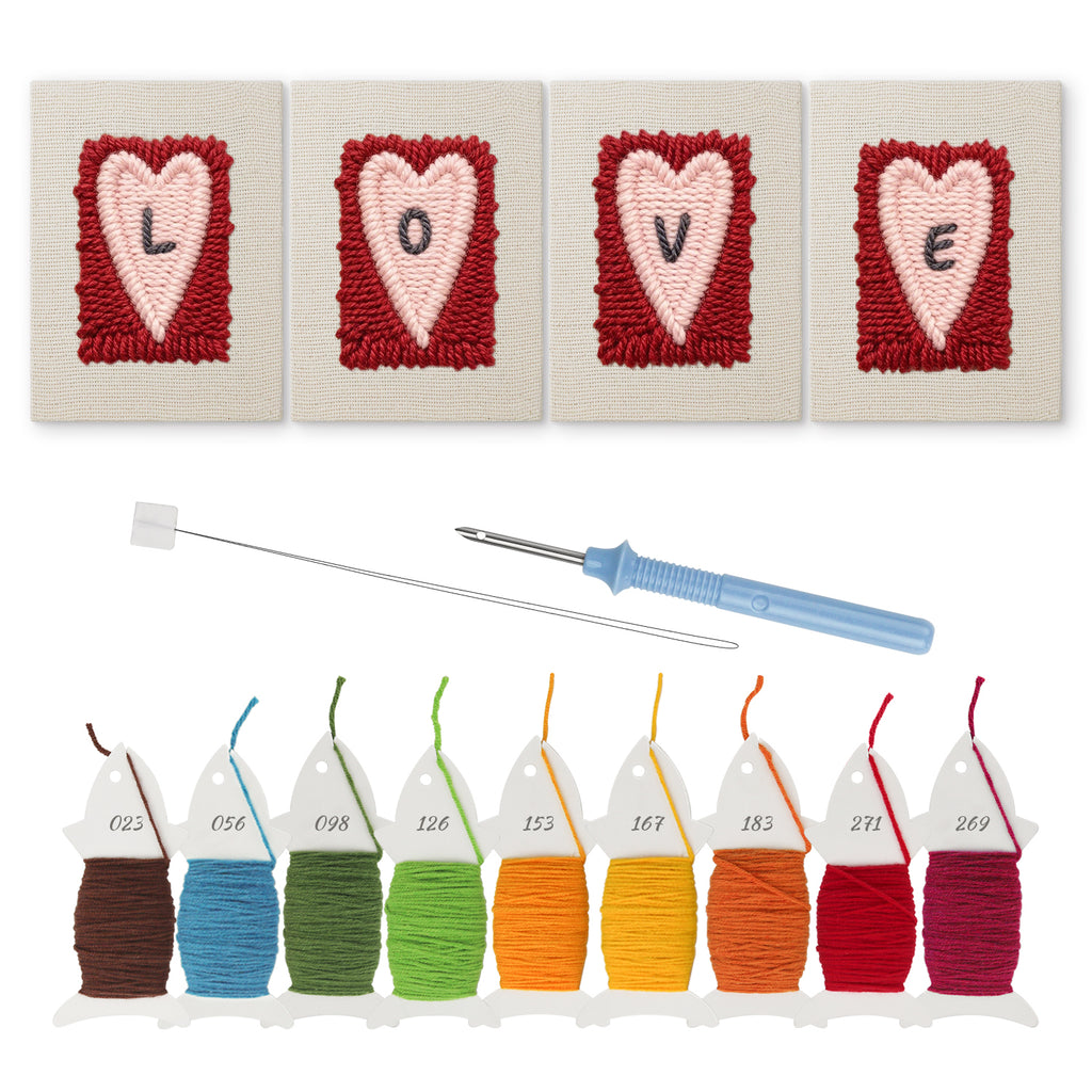 Love & Valentine 1 | Mini Punch Needle Kit