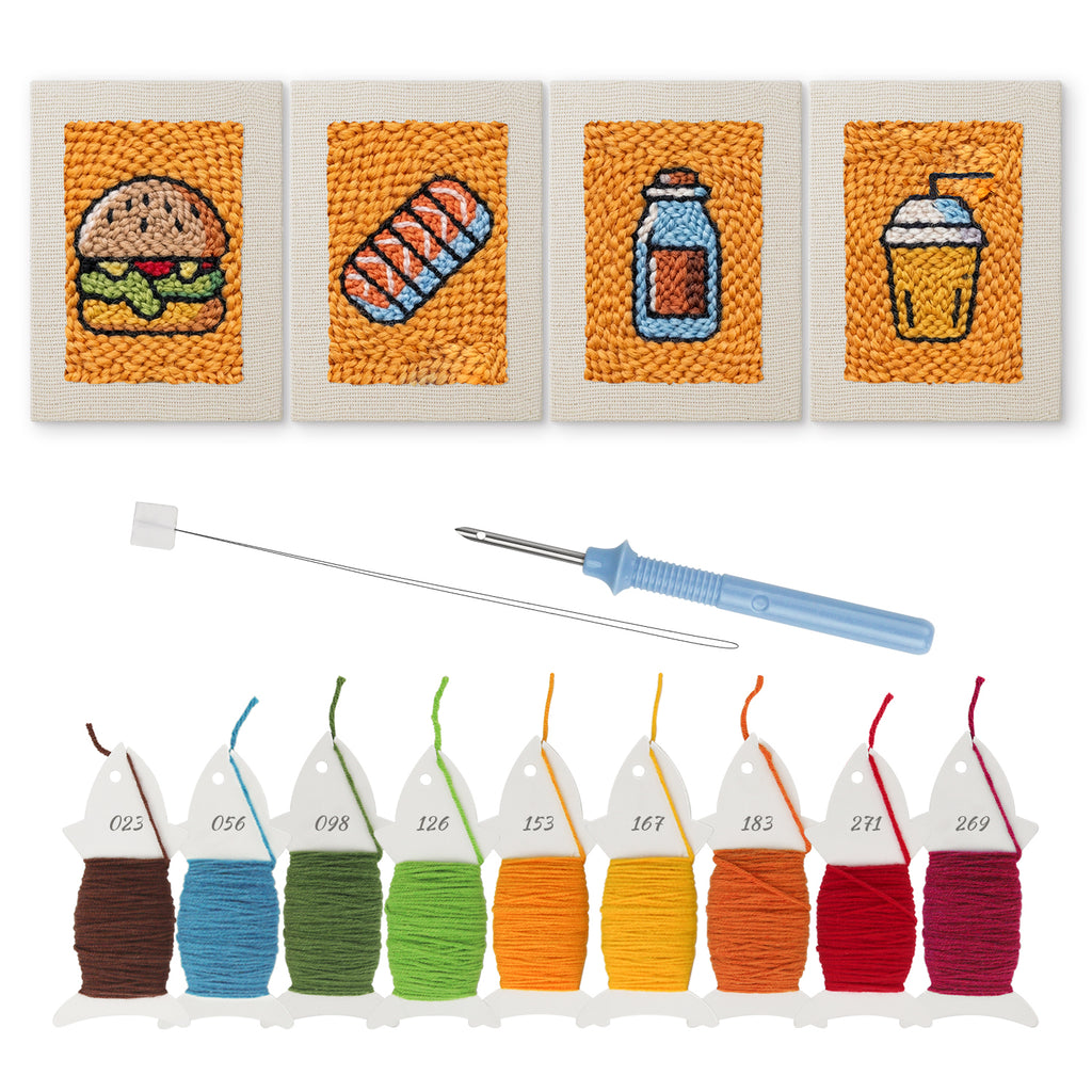 Fast Food 11 | Mini Punch Needle Kit