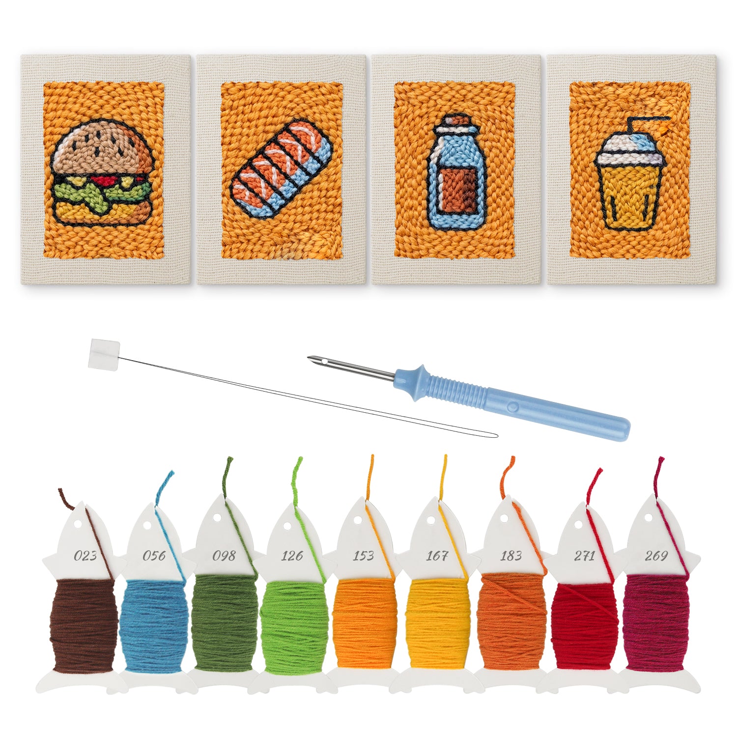 Fast Food 11 | Mini Punch Needle Kit