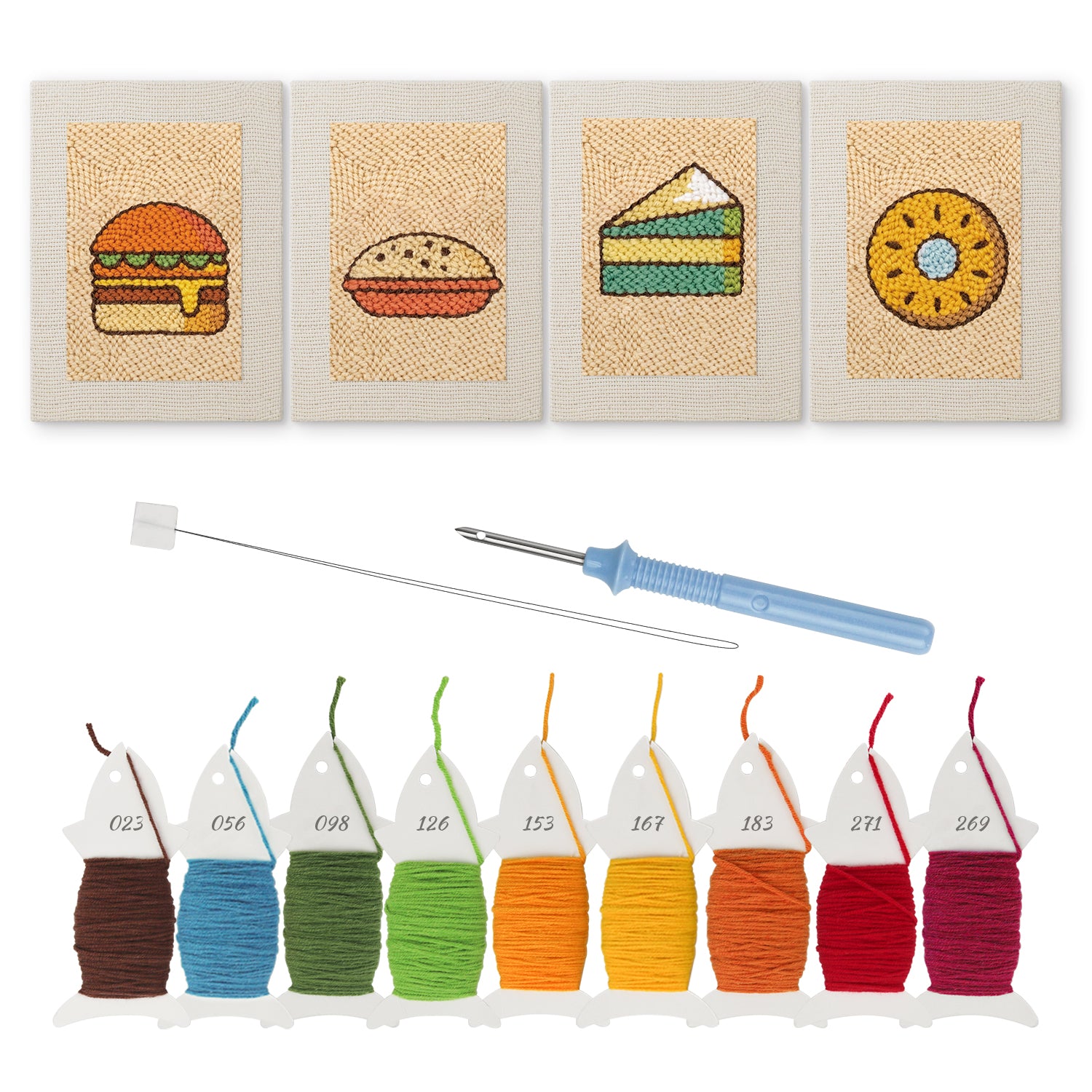 Snacks & Desserts 27 | Mini Punch Needle Kit