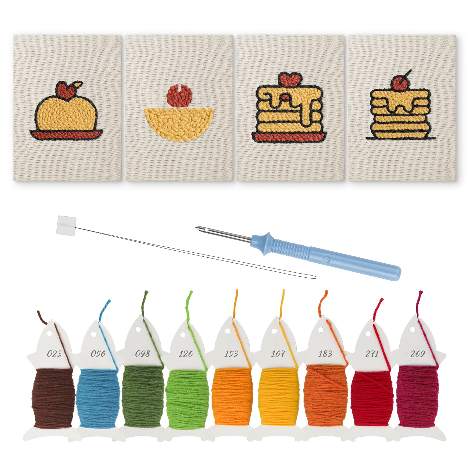 Snacks & Desserts 6 | Mini Punch Needle Kit
