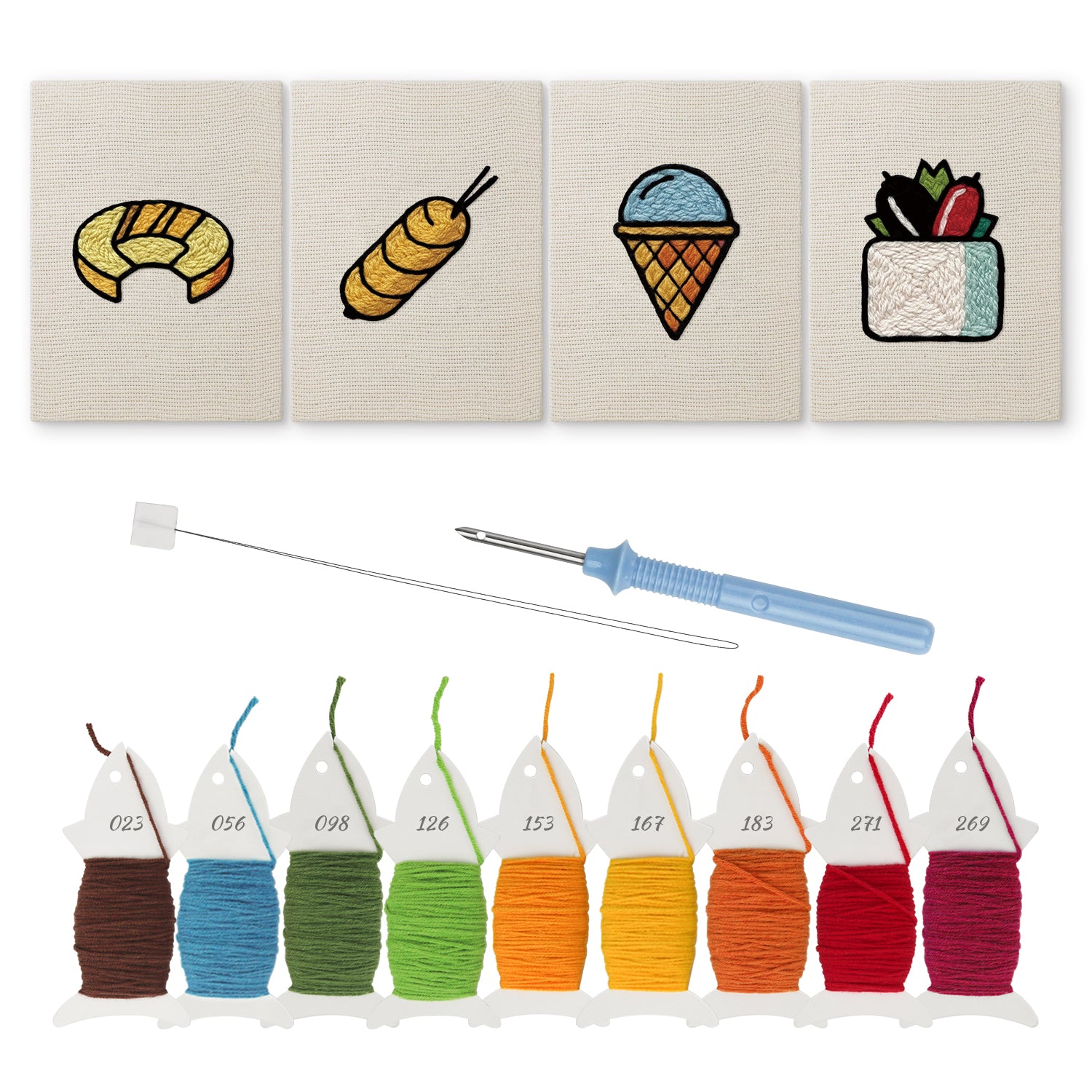 Snacks & Desserts 7 | Mini Punch Needle Kit