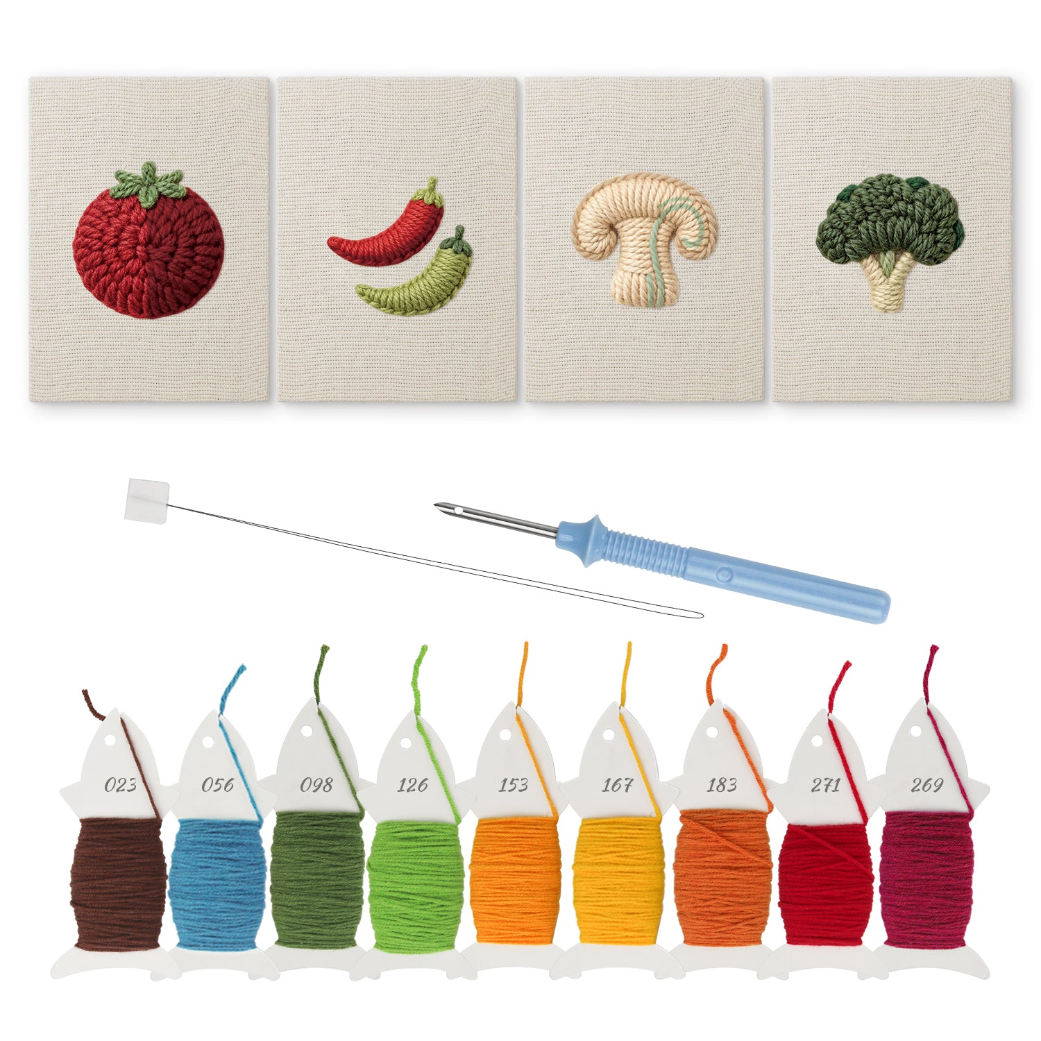 Fruits & Vegetables 29 | Mini Punch Needle Kit