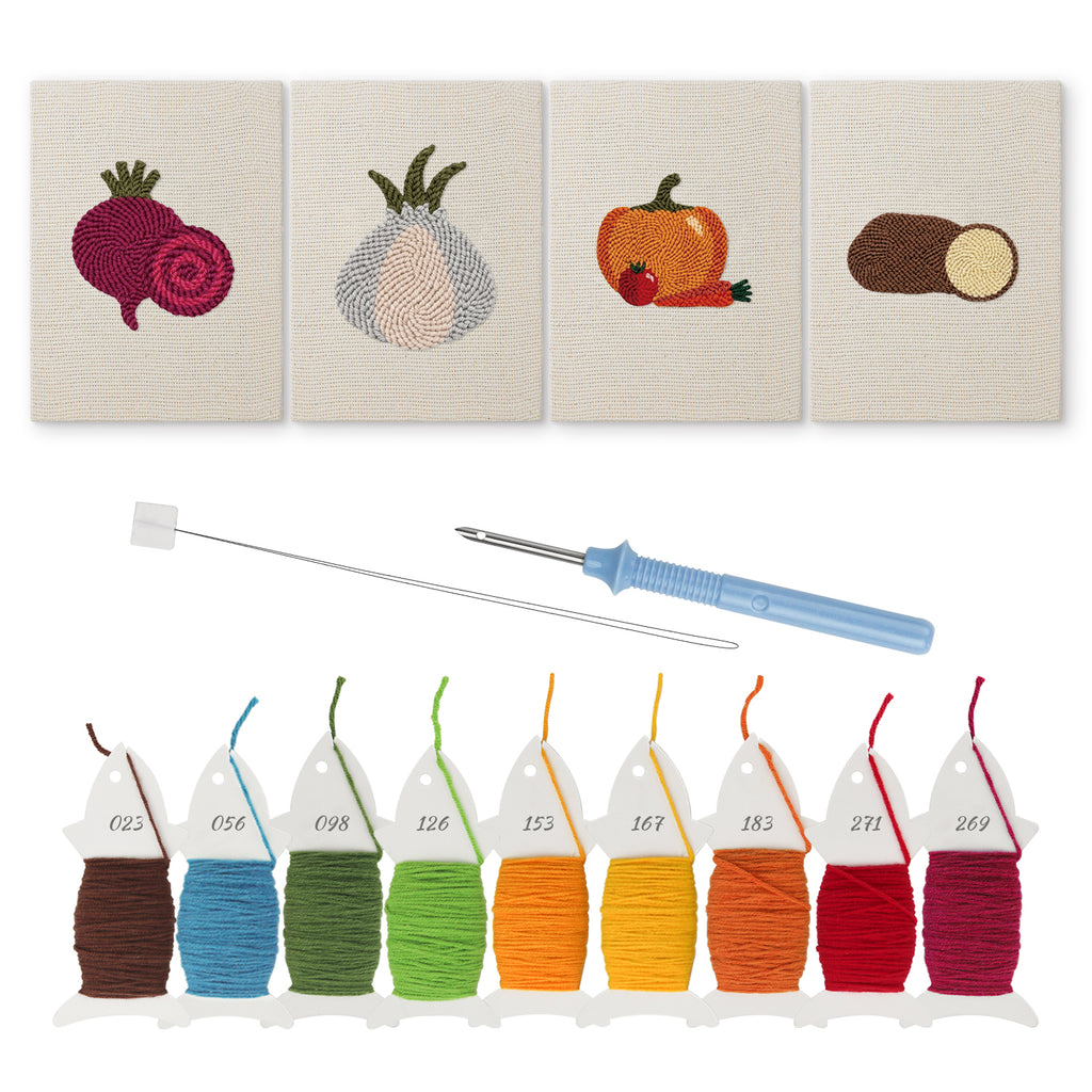 Fruits & Vegetables 23 | Mini Punch Needle Kit