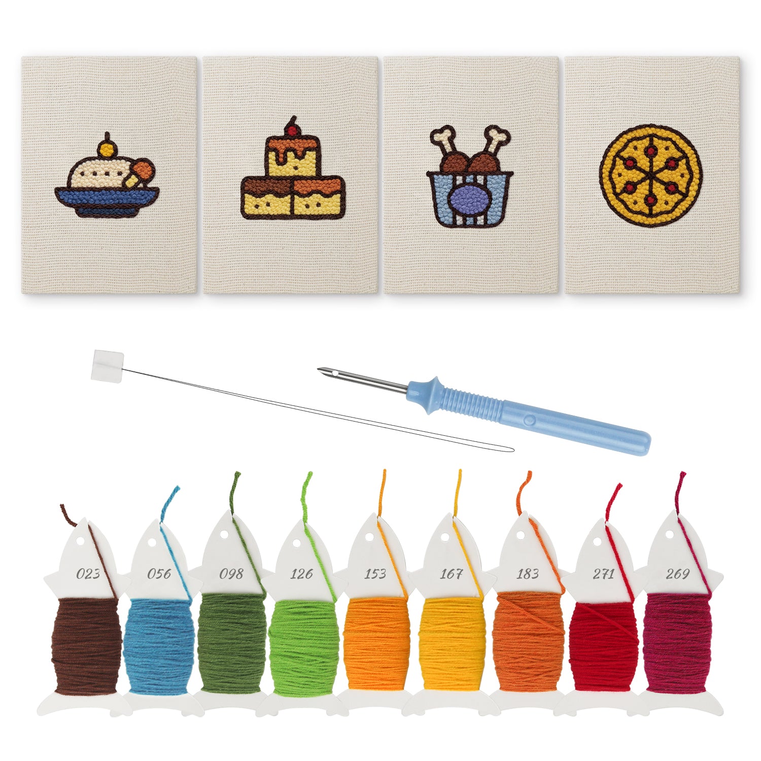Fast Food 10 | Mini Punch Needle Kit