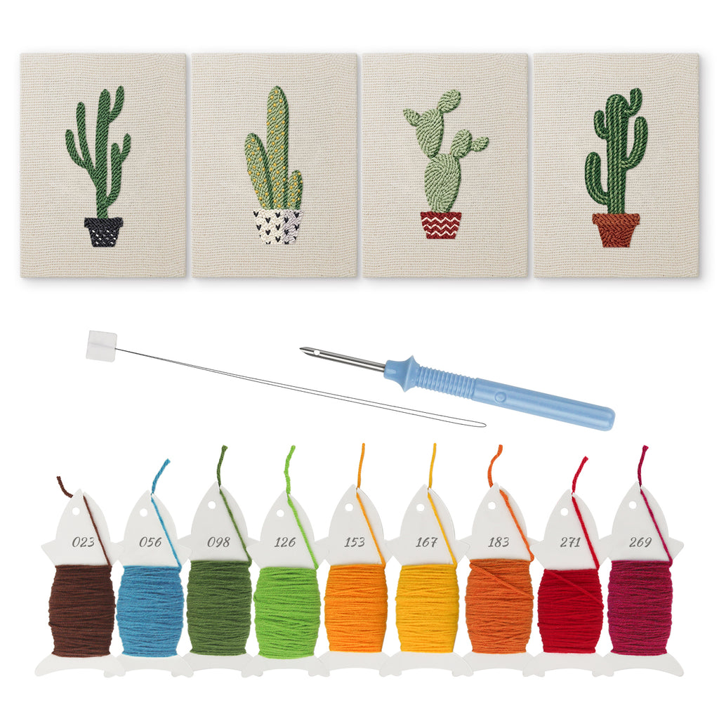 Cactus & Succulents 8 | Mini Punch Needle Kit