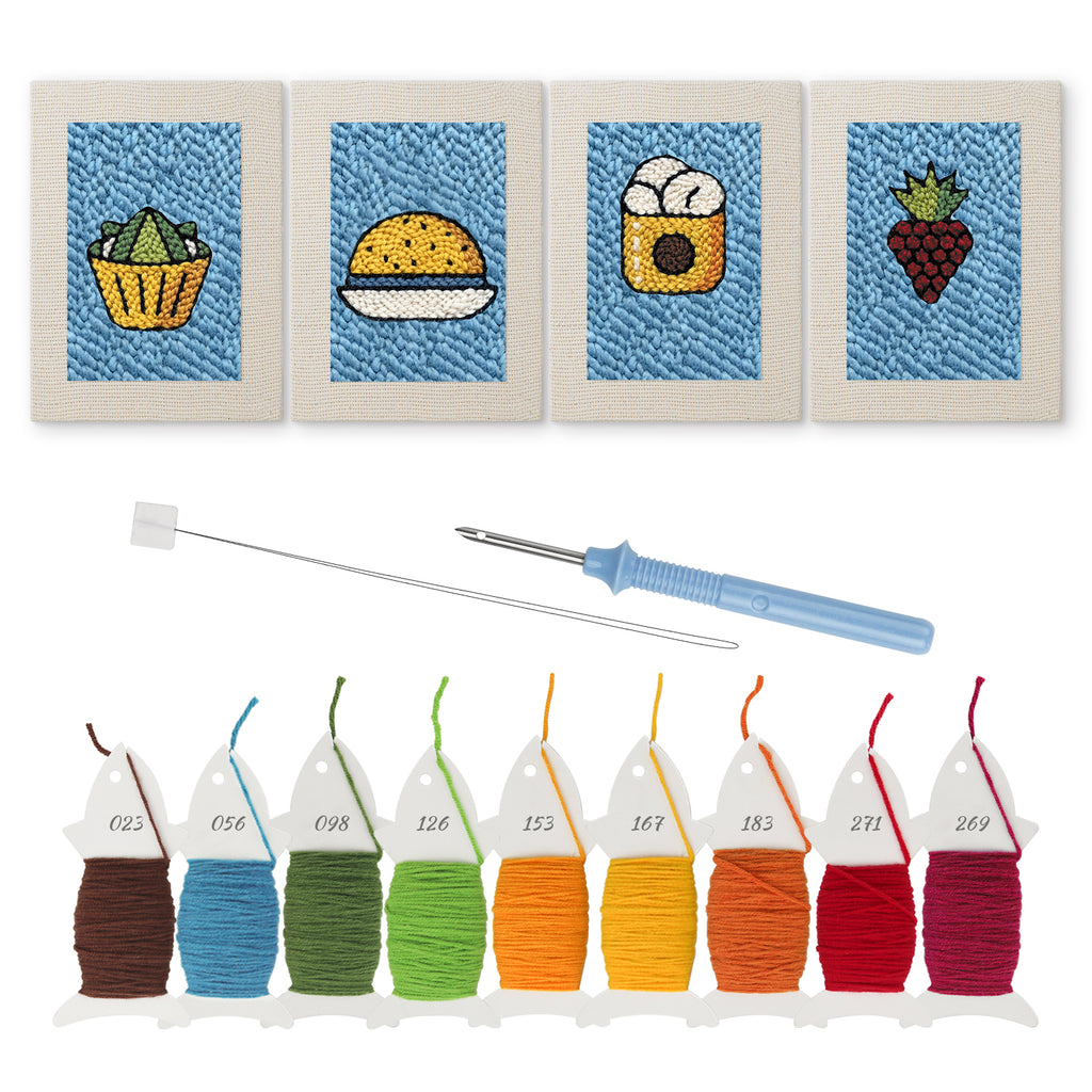 Snacks & Desserts 3 | Mini Punch Needle Kit