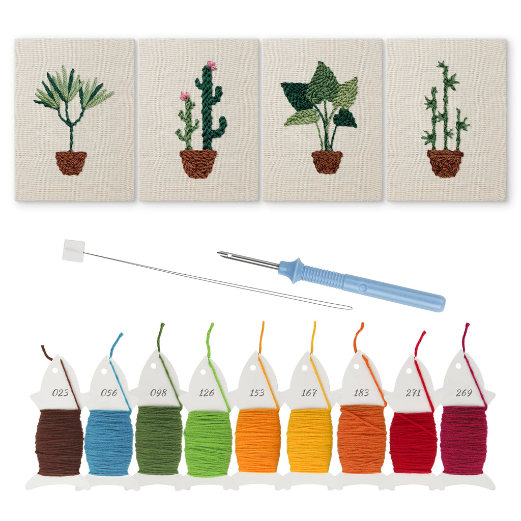 Potted Plants 6 | Mini Punch Needle Kit