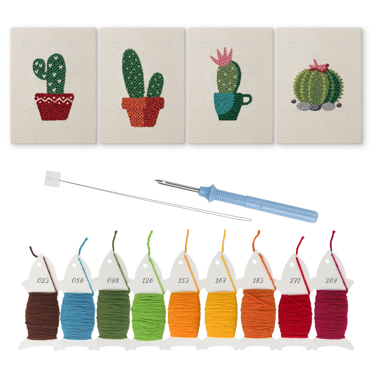 Cactus & Succulents 9 | Mini Punch Needle Kit