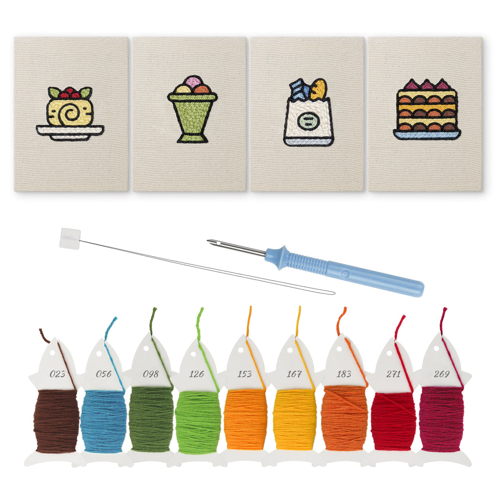 Snacks & Desserts 16 | Mini Punch Needle Kit