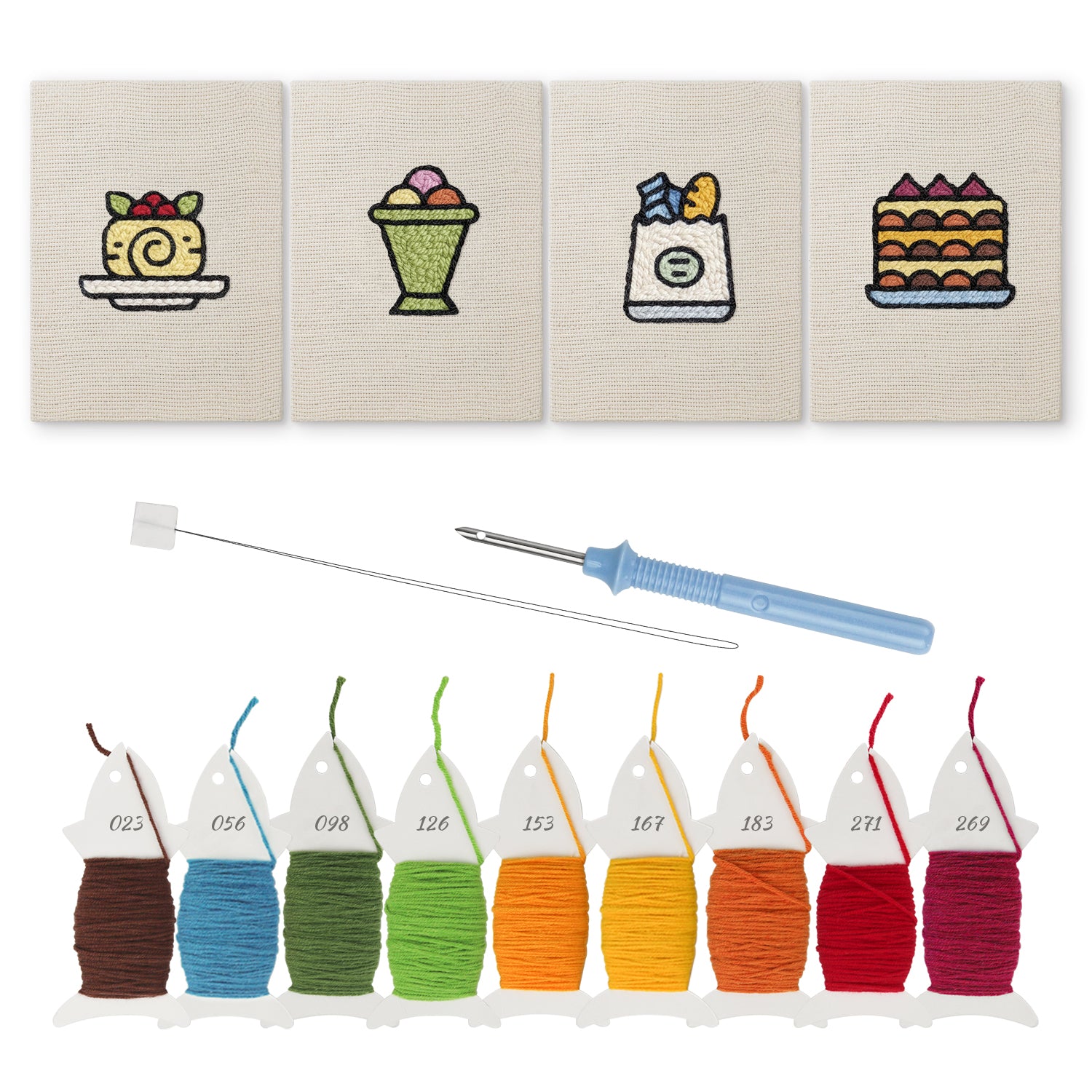 Snacks & Desserts 16 | Mini Punch Needle Kit
