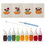 Floral Plants 1 | Mini Punch Needle Kit