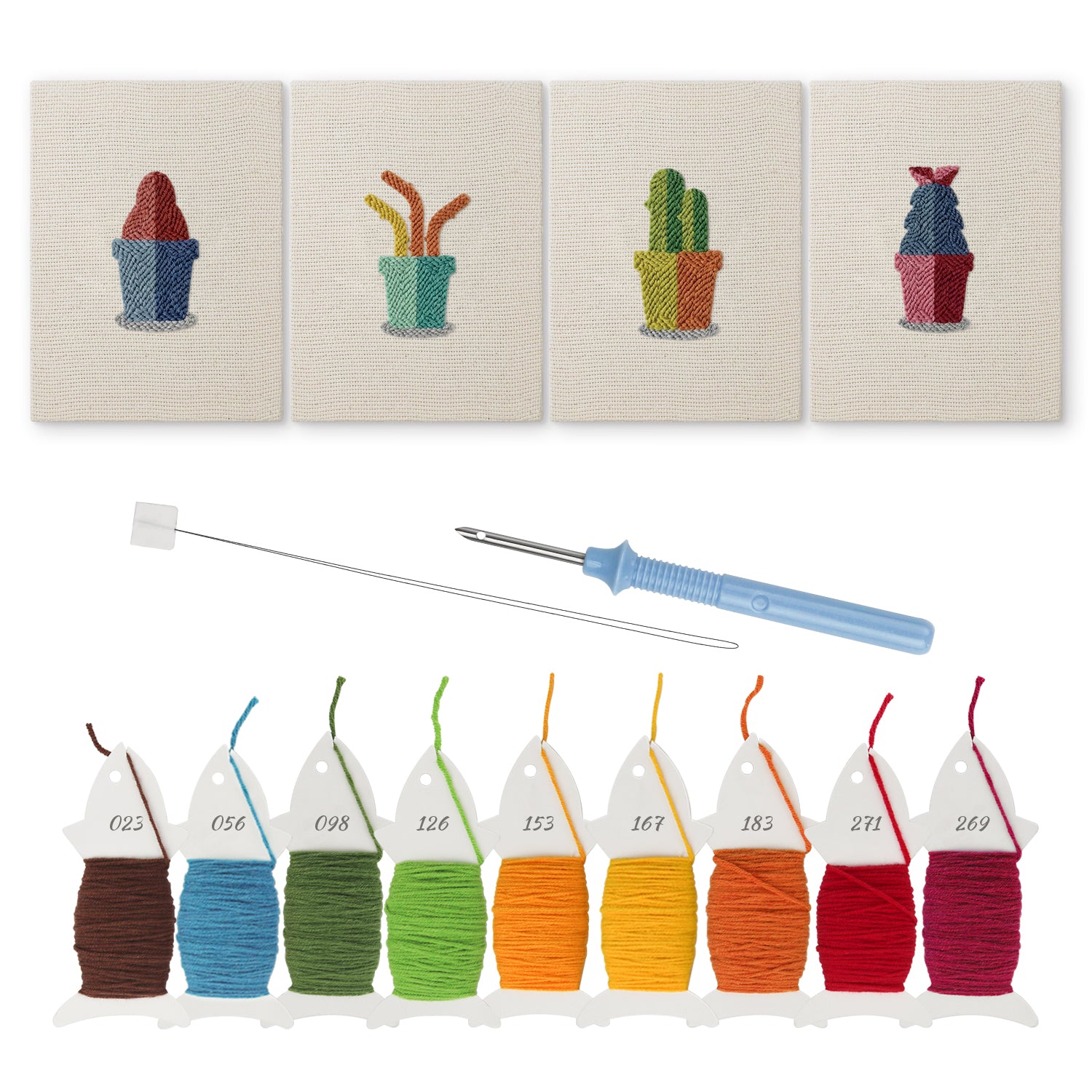 Cactus & Succulents 6 | Mini Punch Needle Kit