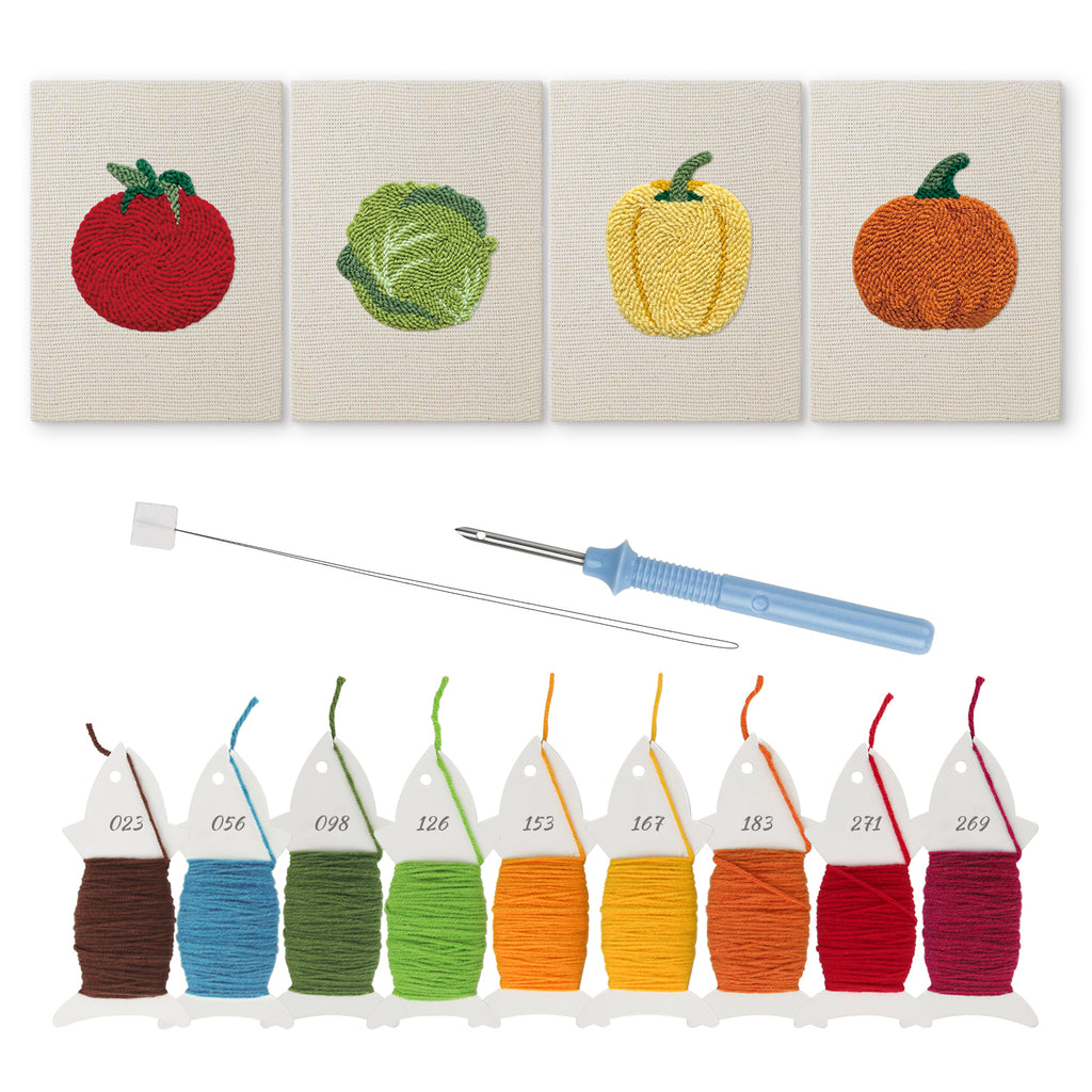 Fruits & Vegetables 2 | Mini Punch Needle Kit