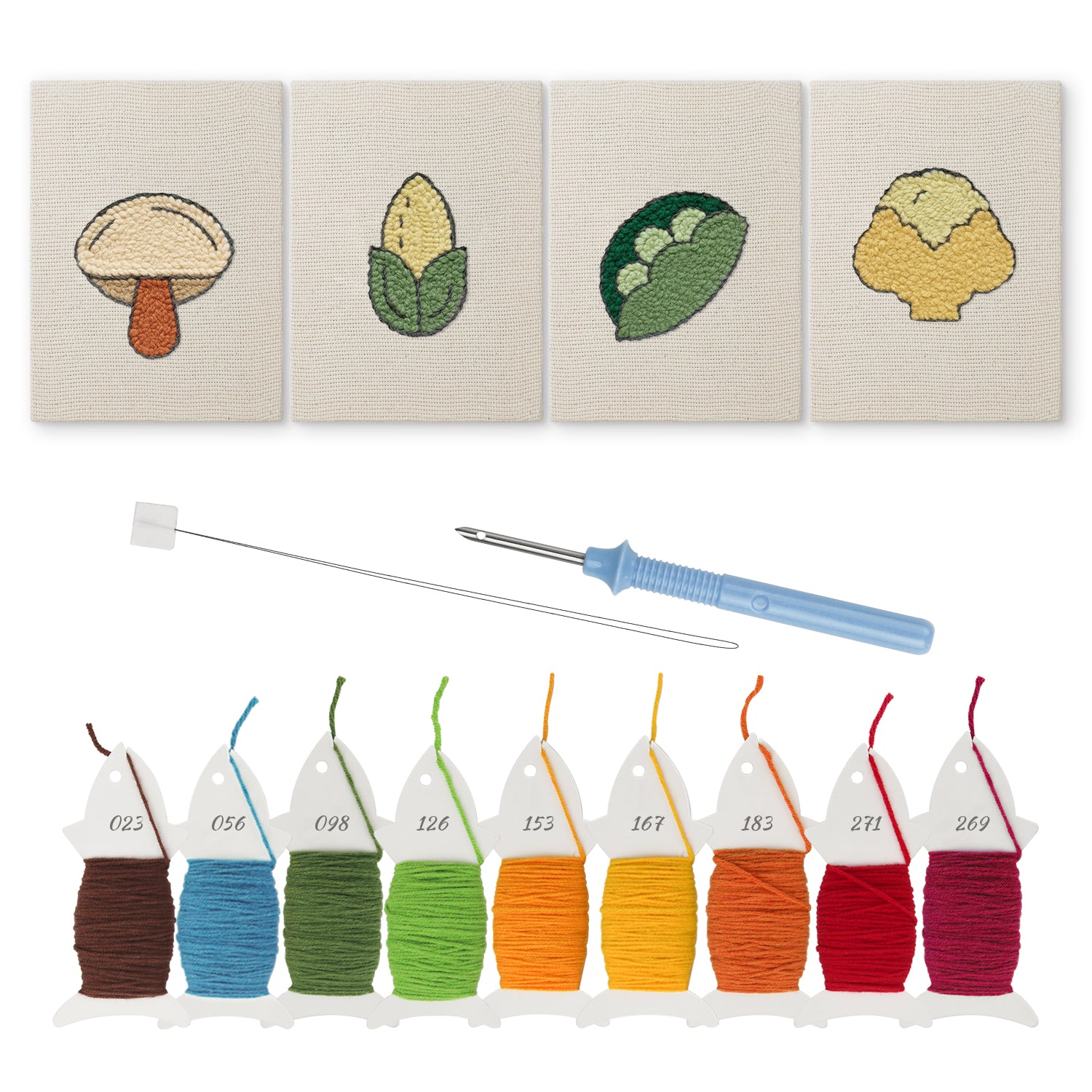 Fruits & Vegetables 4 | Mini Punch Needle Kit