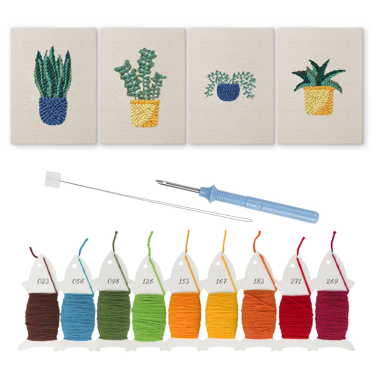 Potted Plants 13 | Mini Punch Needle Kit