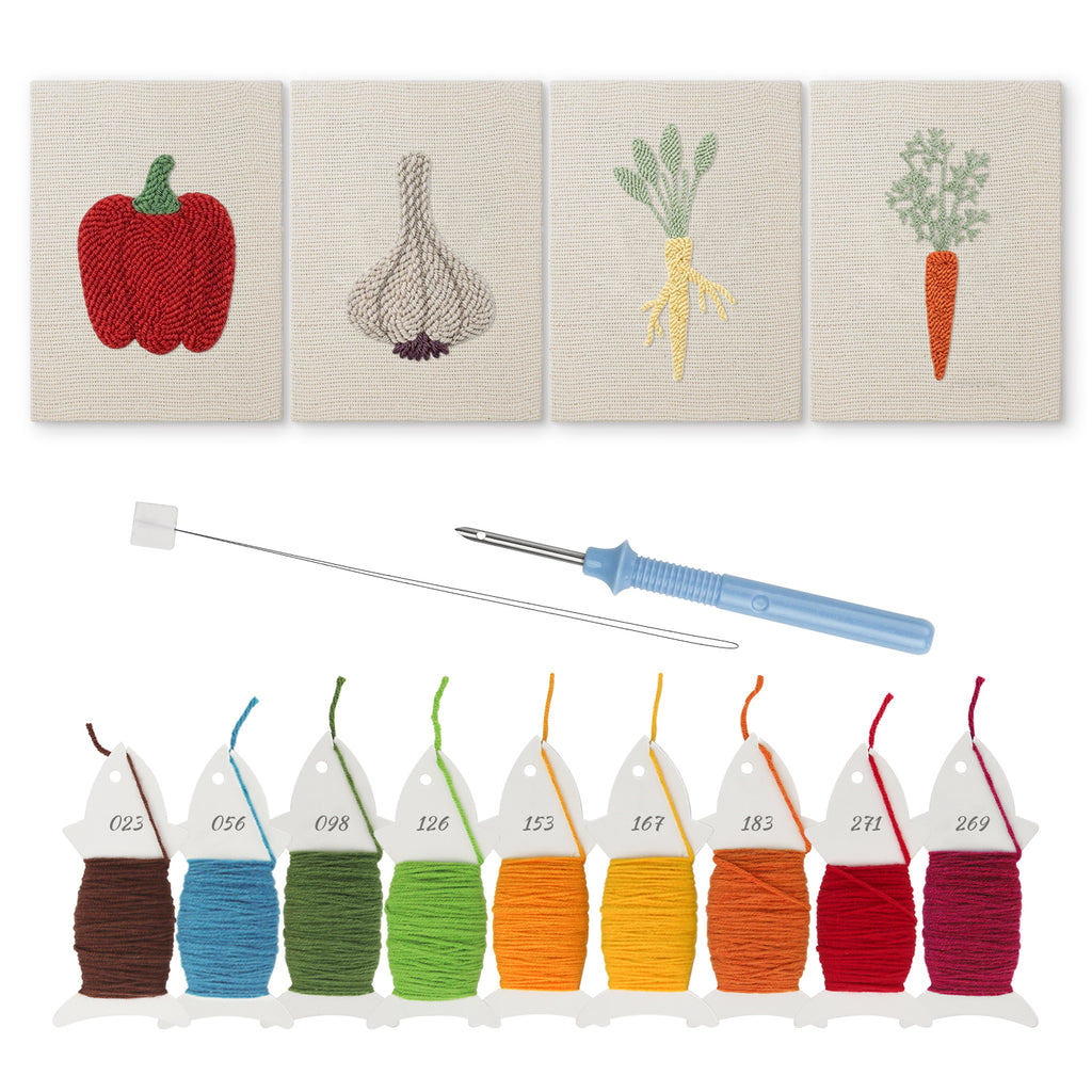 Fruits & Vegetables 40 | Mini Punch Needle Kit