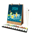 2026 Paint by Numbers desk Calendar | Deluxe Cocktail Edition