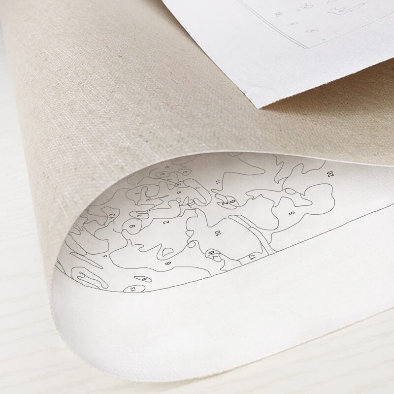 Cat in noodle bowl | Paint by Numbers