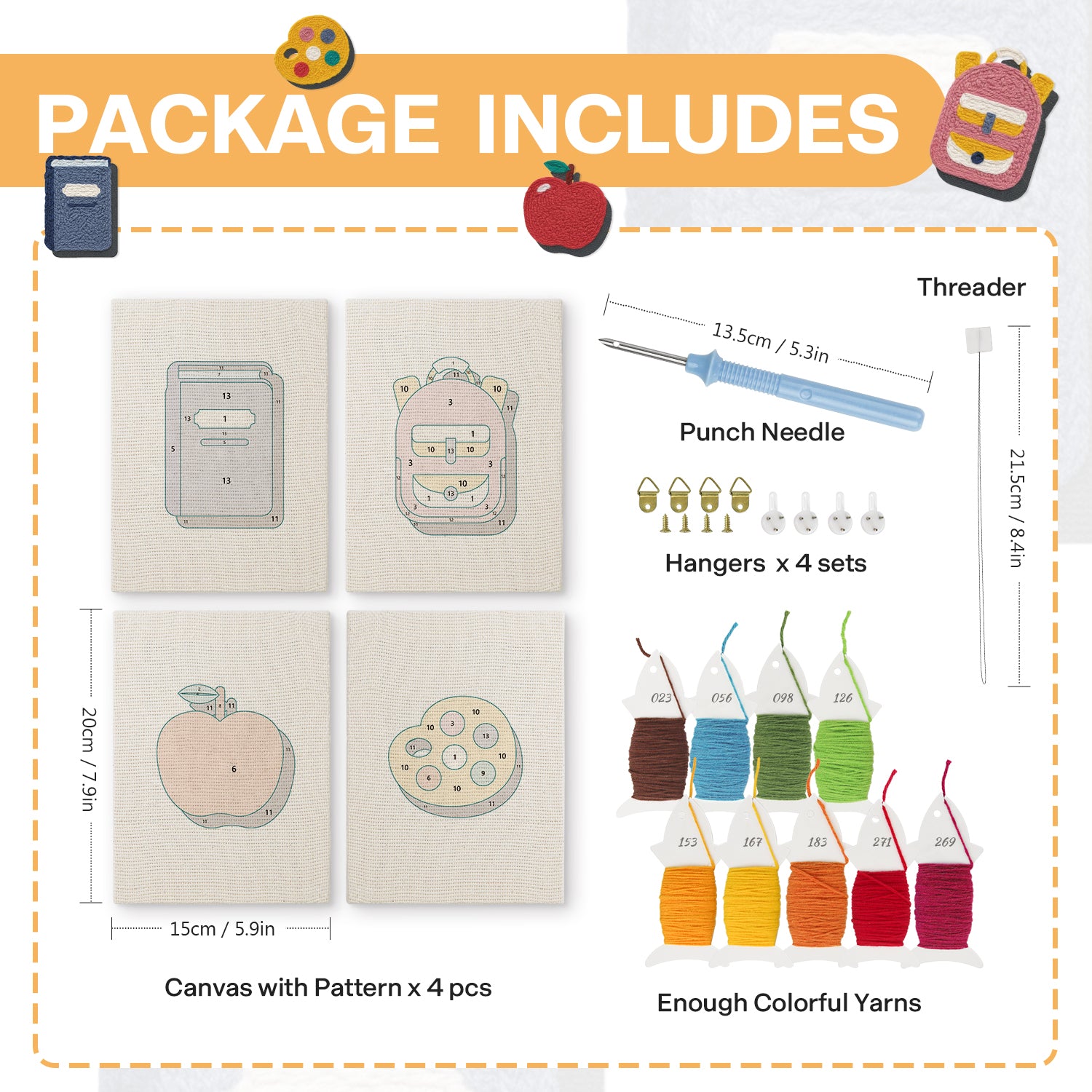 Everyday Objects 3 | Mini Punch Needle Kit