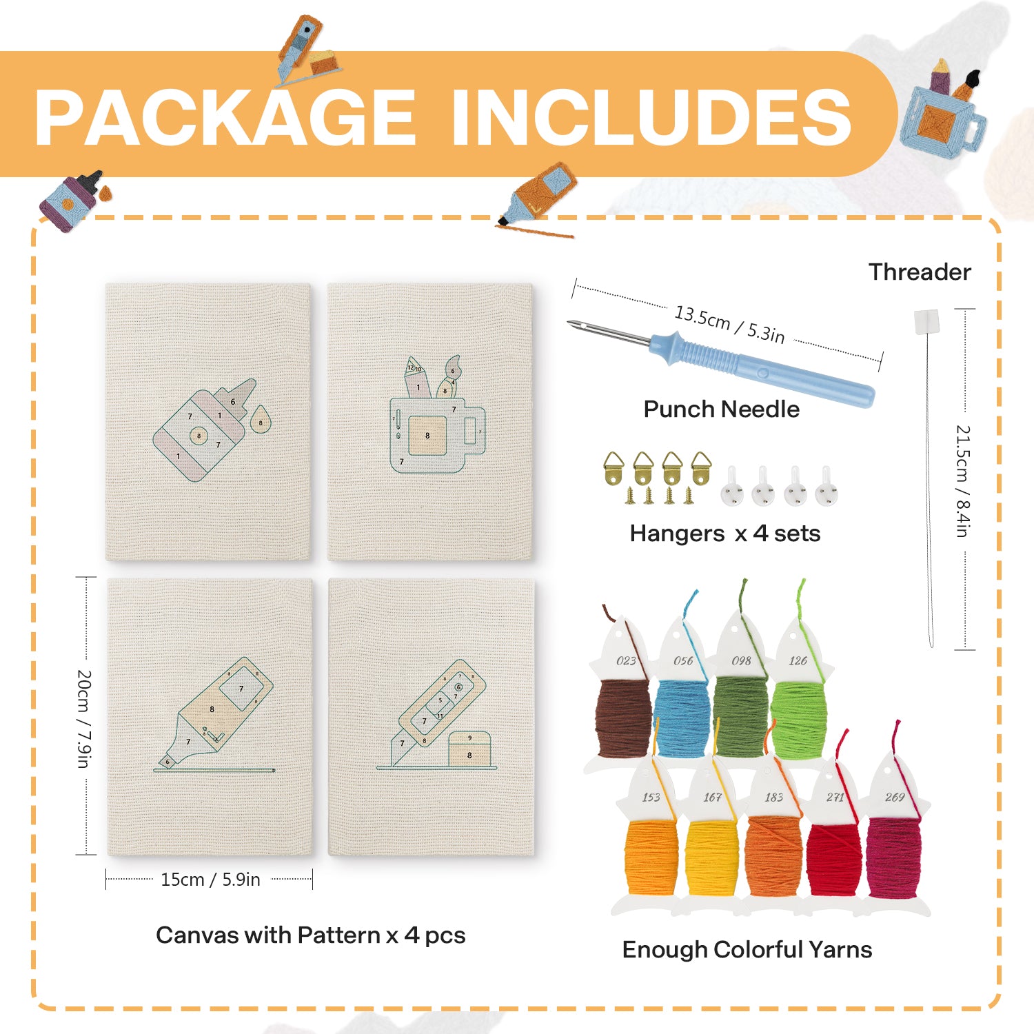 Stationery & Tools 10 | Mini Punch Needle Kit