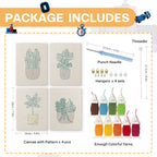 Potted Plants 12 | Mini Punch Needle Kit