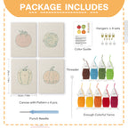 Fruits & Vegetables 2 | Mini Punch Needle Kit