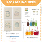 Fast Food 1 | Mini Punch Needle Kit