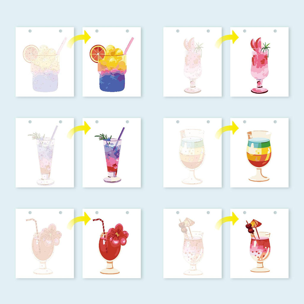 2026 Paint by Numbers desk Calendar | Cocktail Edition