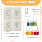 Potted Plants 15 | Mini Punch Needle Kit