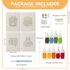 Fast Food 4 | Mini Punch Needle Kit