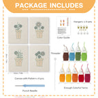 Floral Plants 5 | Mini Punch Needle Kit
