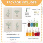 Potted Plants 6 | Mini Punch Needle Kit