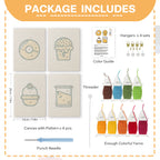 Snacks & Desserts 1 | Mini Punch Needle Kit