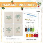 Potted Plants 4 | Mini Punch Needle Kit