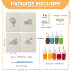 Fruits & Vegetables 8 | Mini Punch Needle Kit