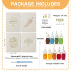Fruits & Vegetables 32 | Mini Punch Needle Kit
