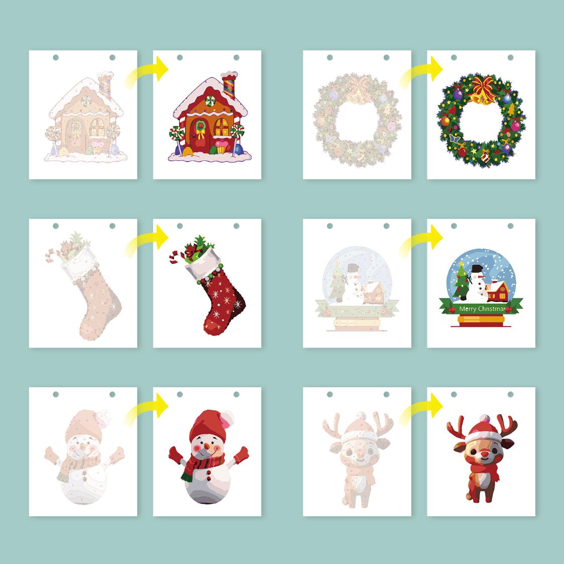 2026 Paint by Numbers desk Calendar | Christmas Edition