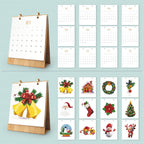2026 Paint by Numbers desk Calendar | Christmas Edition