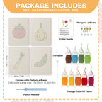 Fruits & Vegetables 16 | Mini Punch Needle Kit