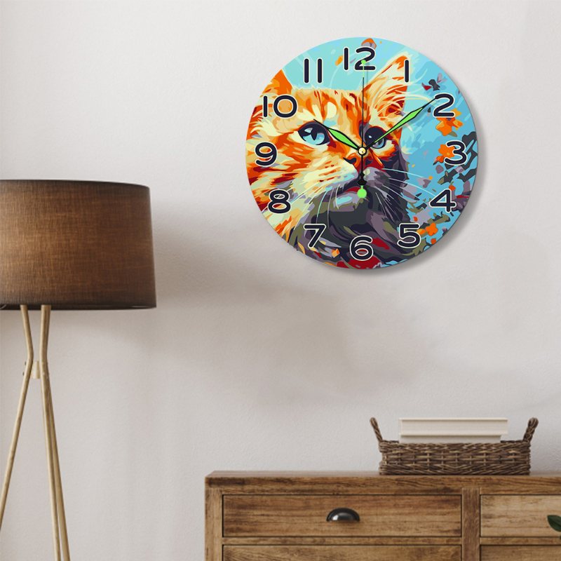Painting by Numbers Clock – Beautiful Cat