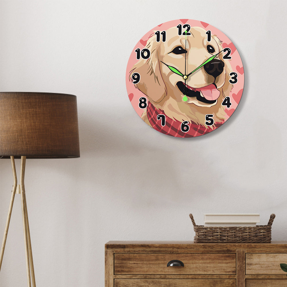 Painting by Numbers Clock – Sweet Dog