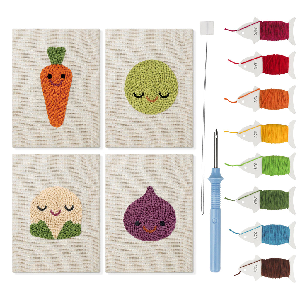 Fruits & Vegetables 33 | Mini Punch Needle Kit