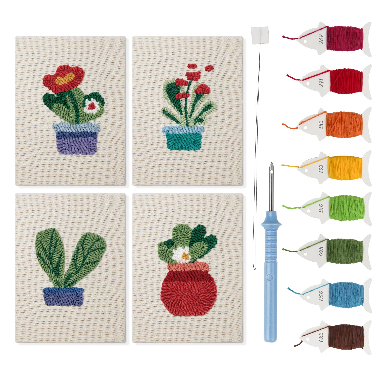 Potted Plants 7 | Mini Punch Needle Kit
