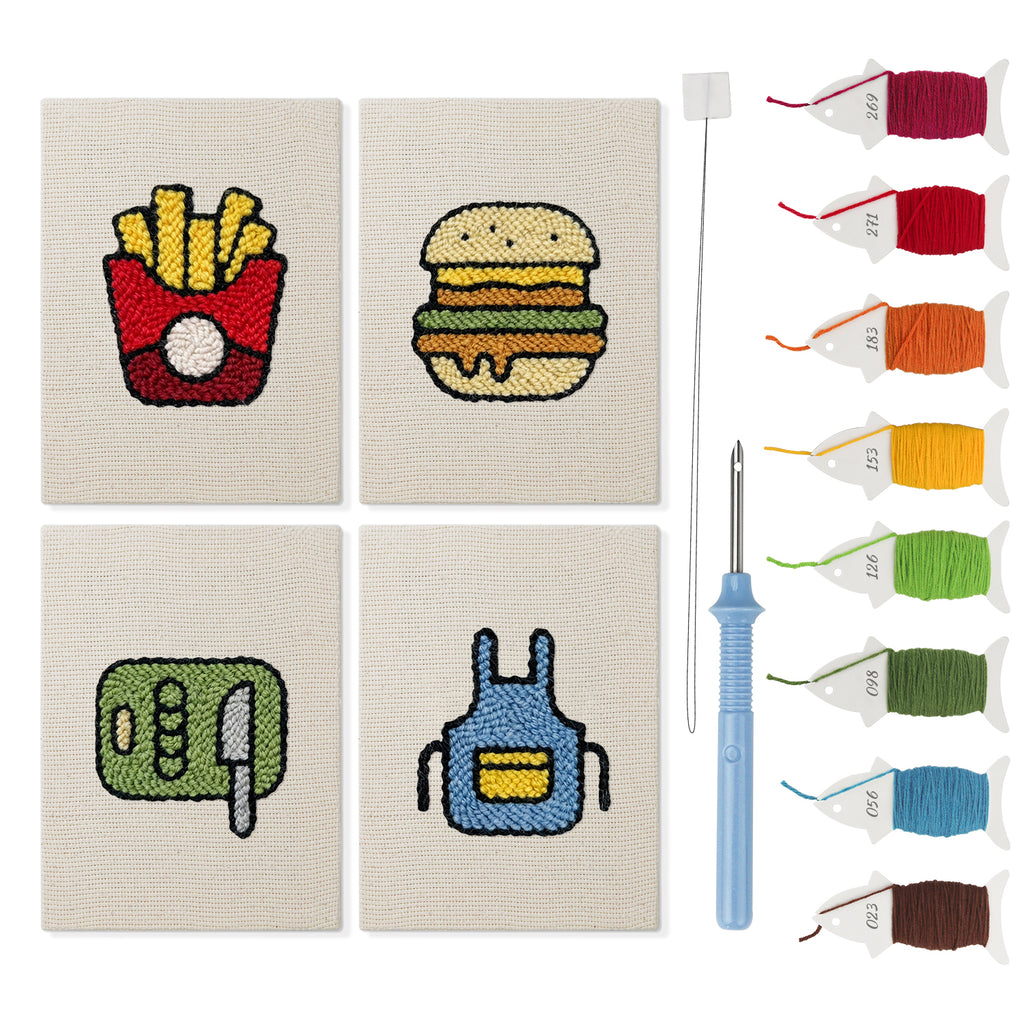Fast Food 4 | Mini Punch Needle Kit