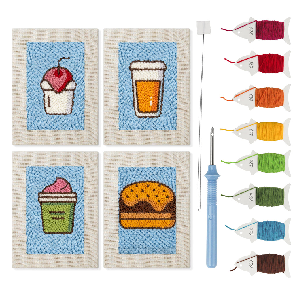 Snacks & Desserts 17 | Mini Punch Needle Kit