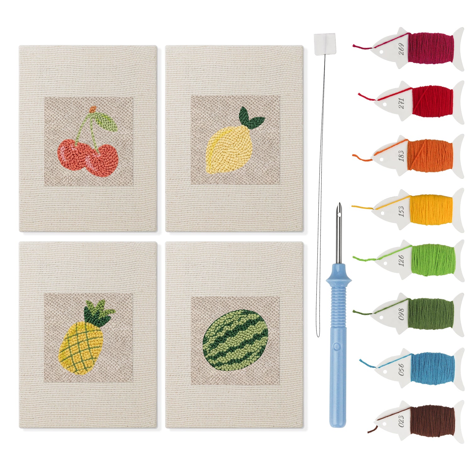 Fruits & Vegetables 27 | Mini Punch Needle Kit