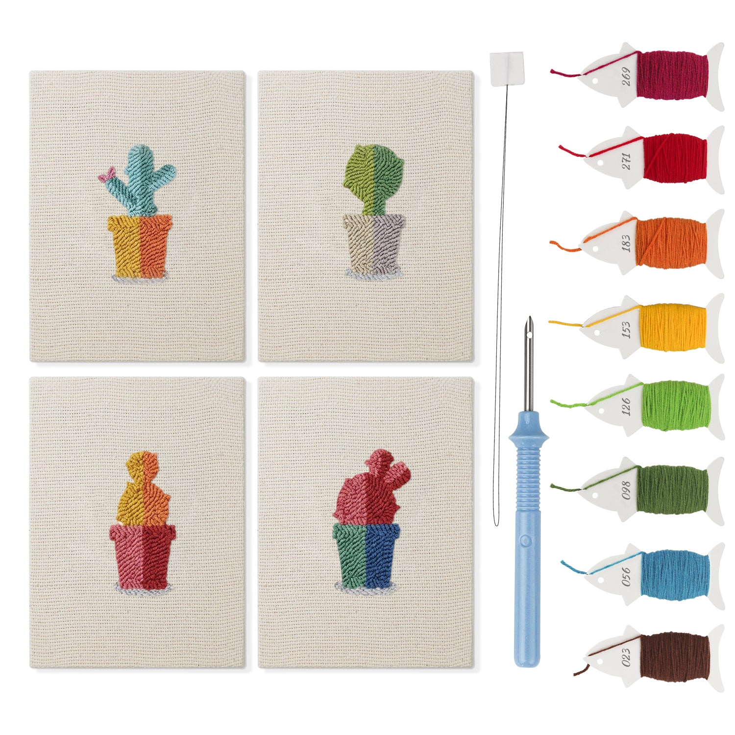Cactus & Succulents 4 | Mini Punch Needle Kit