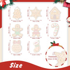 8 Christmas hangers - Gingerbread set