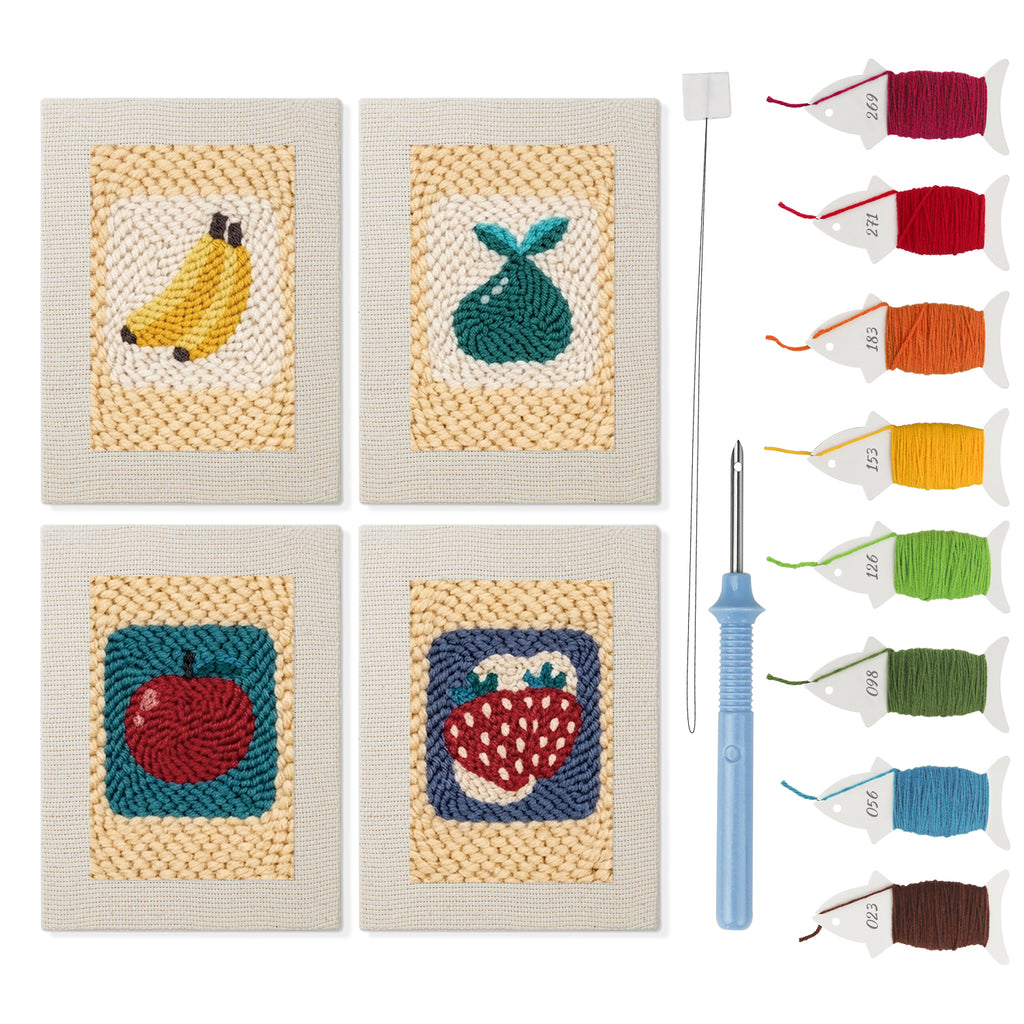 Fruits & Vegetables 34 | Mini Punch Needle Kit